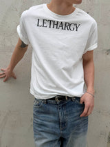 Lettering crop half t-shirts(3color)