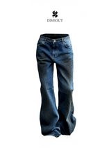 Tan blue denim PT