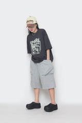 Double-Pocket Balloon Half Pants