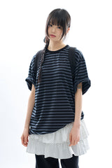 Velin pigment stripe T-shirt
