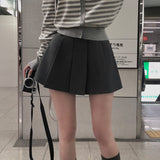 [BELLIDE MADE] Loose A-line pleated skirt