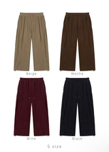 [기모] ワイドコーデュロイスウェットパンツ(4color)