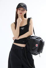 OCYN ベーシック 6パネル キャップ ブラック