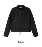 アーロン スエード クロップ ジャケット