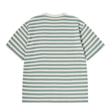 25SS STRIPE LOGO PRINT SHORT SLEEVE T-SHIRT GREEN