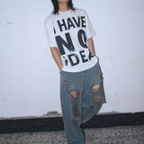 Untitled ノーアイディア ピグメントウォッシュ ショートスリーブ Off White