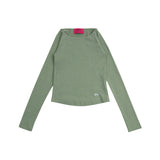 スタンダードリブド長袖クロップドTシャツ_SYS4TS56LK
