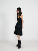 PLEATS MIDI ONE-PIECE (BLACK)