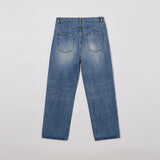LOOSE FIT VINTAGE WASHING DENIM BLUE