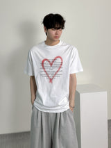 Heart spray lettering Half sleeve
