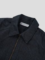 Herringbone shoulder denim jacket