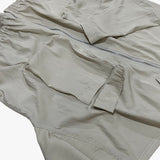 street shape shortsleeve zipup_beige