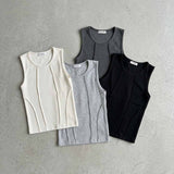 Exposed Seam Ribbed Tank