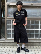 アンタイトルクレストポロクロップショートスリーブ Black