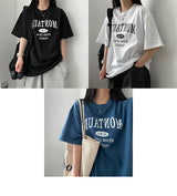 Ica レタリング半袖Tシャツ