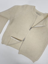Hachi Raglan Knit Zip-Up Cardigan