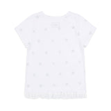 Lace Star Layered Tee (White) F25QB118