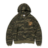 Crow Keys Crop Hood Zip-up (Camo)