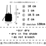 [MADE] リボンブラックミニチェーンバッグ~*