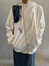 [unisex]オランヌ ウォーマーフード フリース ジップアップ