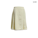 (2color) Lace Slit Mini Skirt