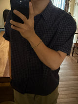 Fortin cropped checkered shirt
