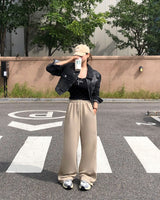[BELLIDE MADE] cropped denim short jacket