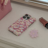 [Mademoment] blossom flower pattern design iphone card case