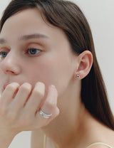 26SS★ H Edition Silver Pillow Earrings