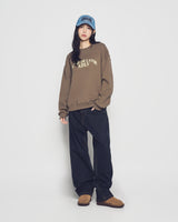 25FW WOMAN ARCH SHAPED LOGO NAPPING SWEATSHIRT