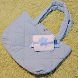 [MADE] fluffy milky pouch <sky blue>