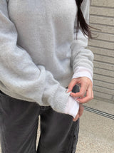 ノアマヘイリーアルパカVネックニット