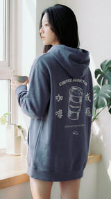 Coffee Addicted ヘビーウェイトピケフーディー 420g