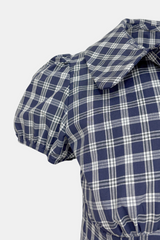 Dan Checkered Puff Shirt