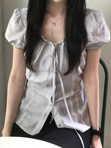 Raina Puff Blouse (2 colors)