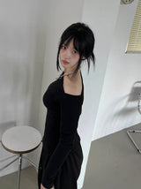 ビチョビワンショルダー起毛Tシャツ