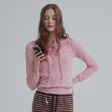 Lace Up Long T-shirt (Pink)