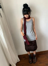 Verity Lace Layered Long Strap Sleeveless