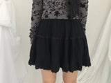 vintage knit lace skirt