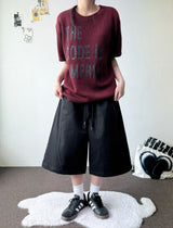 Bide Cotton Stitch Balloon Bermuda Shorts 2color
