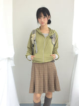 Rib Vintage Check Skirt