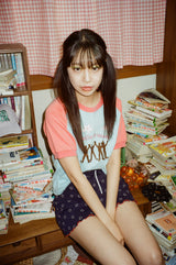 スマイルミニスカート navy