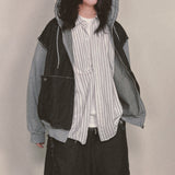 offset stripe shirt_white