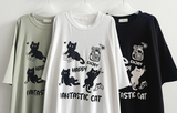 ハッピーキャット オーバーフィットニット半袖