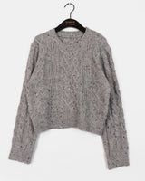 Nata Bokashi Twisted Round Knitwear