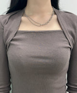 half&half twoway necklace