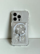 Milky Way Silver Star Resin Magsafe Card Wallet