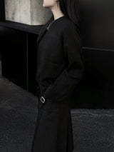daily basic span round knit (2color)