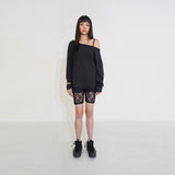 Recycle one- shoulder Tee 001