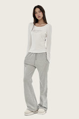 Kleen club letter top, White